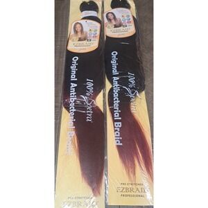 Spectra EZ Braid Professional 30" T1B/900 Pre-Stretched Braiding Hair Lot of 2